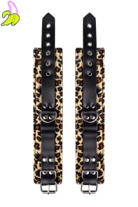 Anonymo handcuffs, PU leather, print, 27 cm