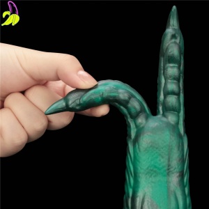 Savage Charm Double-Claw Vibrating Silicone Dildo