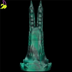 Savage Charm Double-Claw Vibrating Silicone Dildo