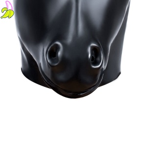 Horse Head Mask Black, maska lateksowa- końska głowa