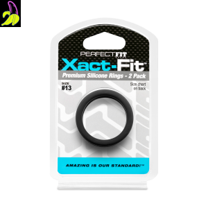 PerfectFit Zestaw dwóch silikonowych pierścieni erekcyjnych 13` 33mm