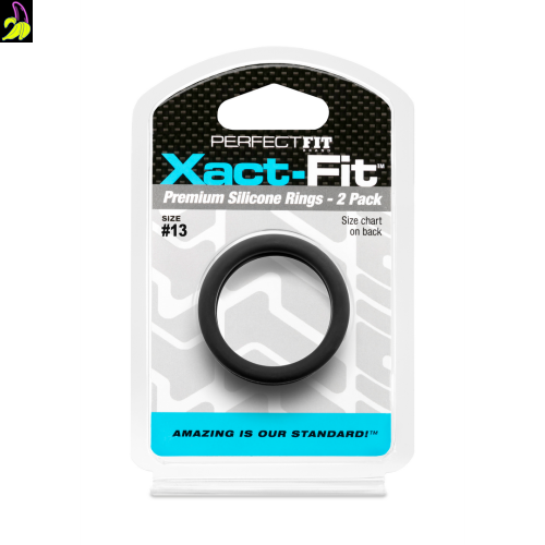 PerfectFit Zestaw dwóch silikonowych pierścieni erekcyjnych 13` 33mm