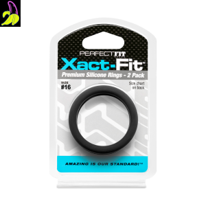 PerfectFit Zestaw dwóch silikonowych pierścieni erekcyjnych 16` 41mm