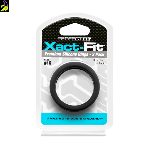 PerfectFit Zestaw dwóch silikonowych pierścieni erekcyjnych 16` 41mm