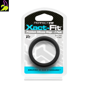 PerfectFit Zestaw dwóch silikonowych pierścieni erekcyjnych 17` 43mm 