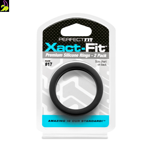 PerfectFit Zestaw dwóch silikonowych pierścieni erekcyjnych 17` 43mm 