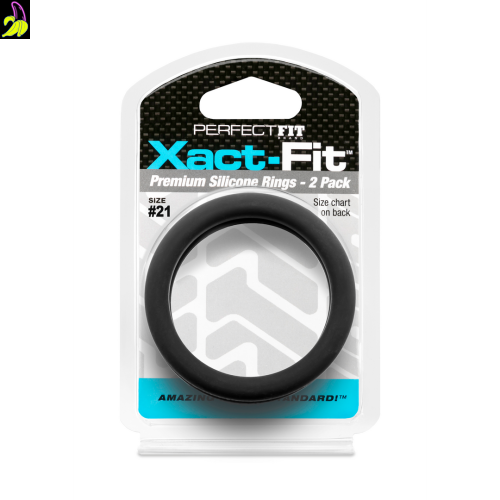 PerfectFit Zestaw dwóch silikonowych pierścieni erekcyjnych 21` 53mm