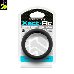 PerfectFit Zestaw dwóch silikonowych pierścieni erekcyjnych 22` 56mm