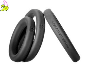 PerfectFit Zestaw dwóch silikonowych pierścieni erekcyjnych 22` 56mm