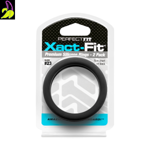 PerfectFit Zestaw dwóch silikonowych pierścieni erekcyjnych 23` 58mm