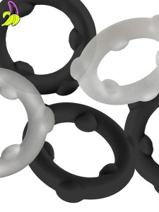 Oxballs Gearheads Cockring 5-pack black/vapor