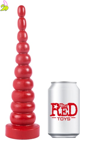 The Red Leo Czerwone Dildo z przyssawką 27cm