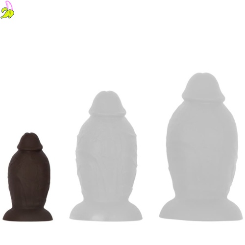 DarkSil Bigbody Plug- Brązowe dildo z przyssawką S 13cm