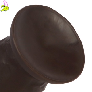 DarkSil Bigbody Plug- Brązowe dildo z przyssawką S 13cm