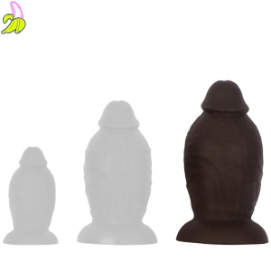 DarkSil Bigbody Plug- Brązowe dildo z przyssawką L 22cm
