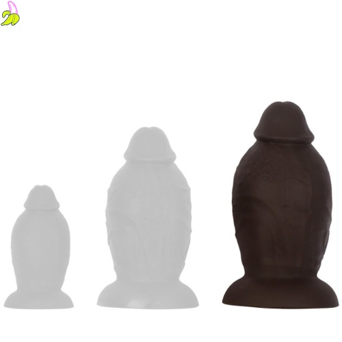 DarkSil Bigbody Plug- Brązowe dildo z przyssawką L 22cm