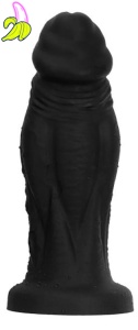 DarkSi Fukizl Dildo z przyssawką czarne M 24cm