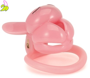 CockLock Pink Rabbit Cage- Różowa Klatka Cnoty 4,5x3cm