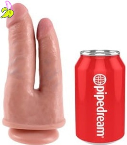 King Cock Double dildo Penetrator 14 x 4cm
