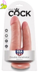 King Cock Double dildo Penetrator 14 x 4cm