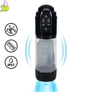 SHOTS TechnoThrust - Automatyczny masturbator/pompka do penisa- Czarna