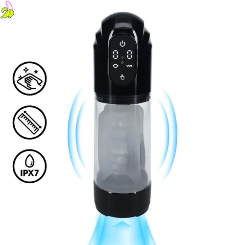 SHOTS TechnoThrust - Automatyczny masturbator/pompka do penisa- Czarna