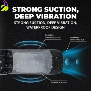 SHOTS TechnoThrust - Automatyczny masturbator/pompka do penisa- Czarna