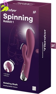 Satisfyer Spinning Rabbit 1 Rotating Shaft Red