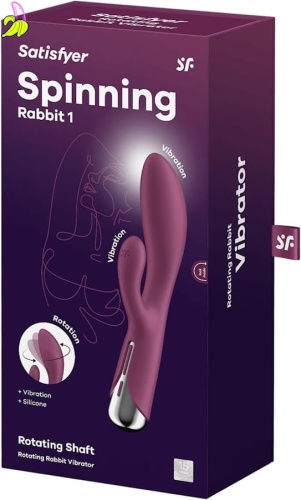 Satisfyer Spinning Rabbit 1 Rotating Shaft Red
