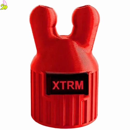 Sniffer-Adapter XTRM Double Large z zamknięciem 2-2,1 cm Czerwony