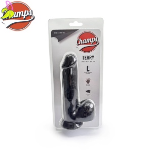 Champs Black Dildo Terry 17,5 CM