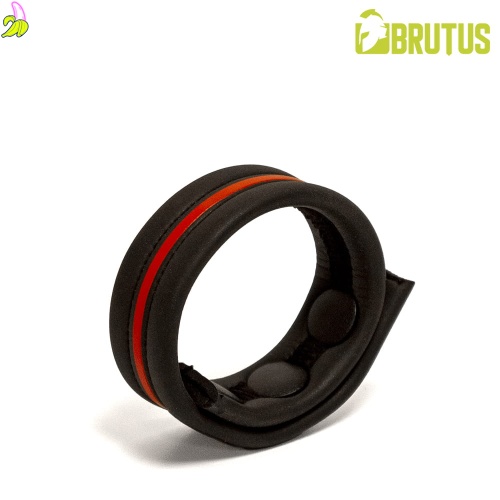 BRUTUS Neoprene Cockstrap Red | Neoprenowy, zapinany cockring- czerwony
