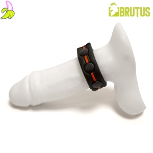 BRUTUS Neoprene Cockstrap Red | Neoprenowy, zapinany cockring- czerwony