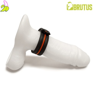 BRUTUS Neoprene Cockstrap Red | Neoprenowy, zapinany cockring- czerwony