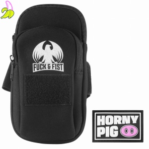 F&F Tagowana saszetka na telefon Horny Pig