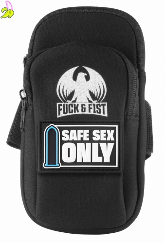 F&F Tagowana saszetka na telefon Safe Sex Only