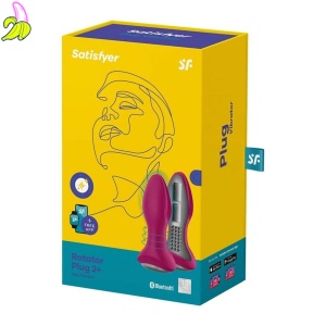 Satisfyer Rotator Plug 2+ Korek analny z rotacją i wibracjami oraz aplikacją