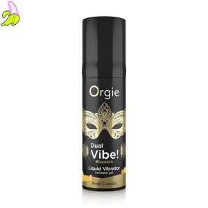 DUAL VIBE! PINA COLADA KISSABLE LIQUID VIBRATOR - 15 ML