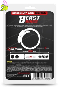 BeastRings Cock Ring 35-60 mm - Silikonowa opaska na penisa z napami