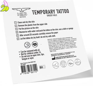 Mister B Tymczasowy tatuaż GREEDY HOLE