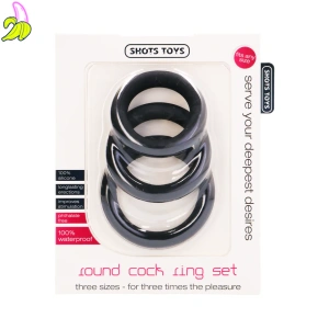 SHOTStoys Round Cockring Set- zestaw 3 pierścieni erekcyjnych 31/36/41mm