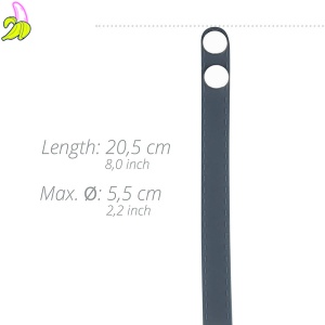 Boners Cock Strap - S/M - Silikonowa opaska na penisa z napami 35-55mm