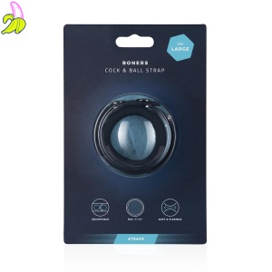 Cock & Ball Strap L - Silikonowa opaska na penisa z pierścieniem na jądra 35-60mm