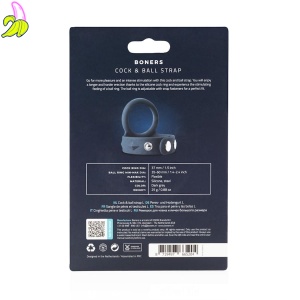 Cock & Ball Strap L - Silikonowa opaska na penisa z pierścieniem na jądra 35-60mm