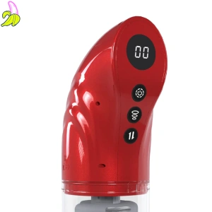 StrokeMate - Suction Rotation and Thrusting Masturbator/pompka do penisa z obrotowym rdzeniem- czerwona
