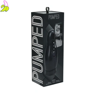 Virtuo - Suction and Vibration Masturbator/pompka do penisa z wibracją- czarna