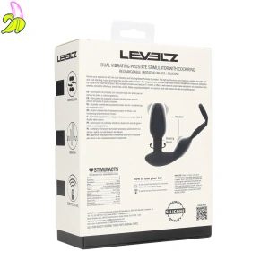 Level2 Masażer prostaty i krocza z pierścieniem erekcyjnym 10*4,7cm