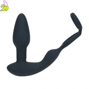 Level2 Masażer prostaty i krocza z pierścieniem erekcyjnym 10*4,7cm