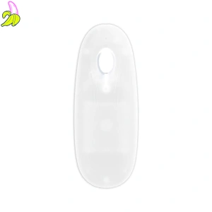 RealRock Bezbarwne dildo z wibracjami i podświetleniem LED sterowane pilotem 20cm