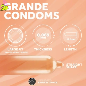 EXS Grande - Extra Large Condoms- Prezerwatywy w rozmiarze XXL 12szt